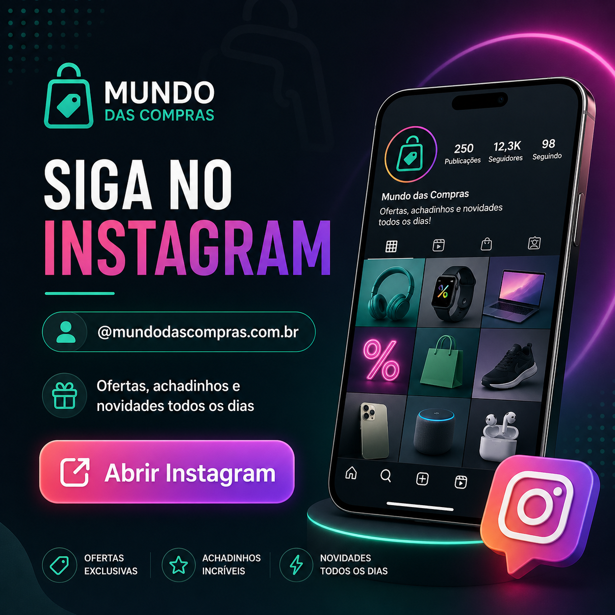 Último post do Instagram